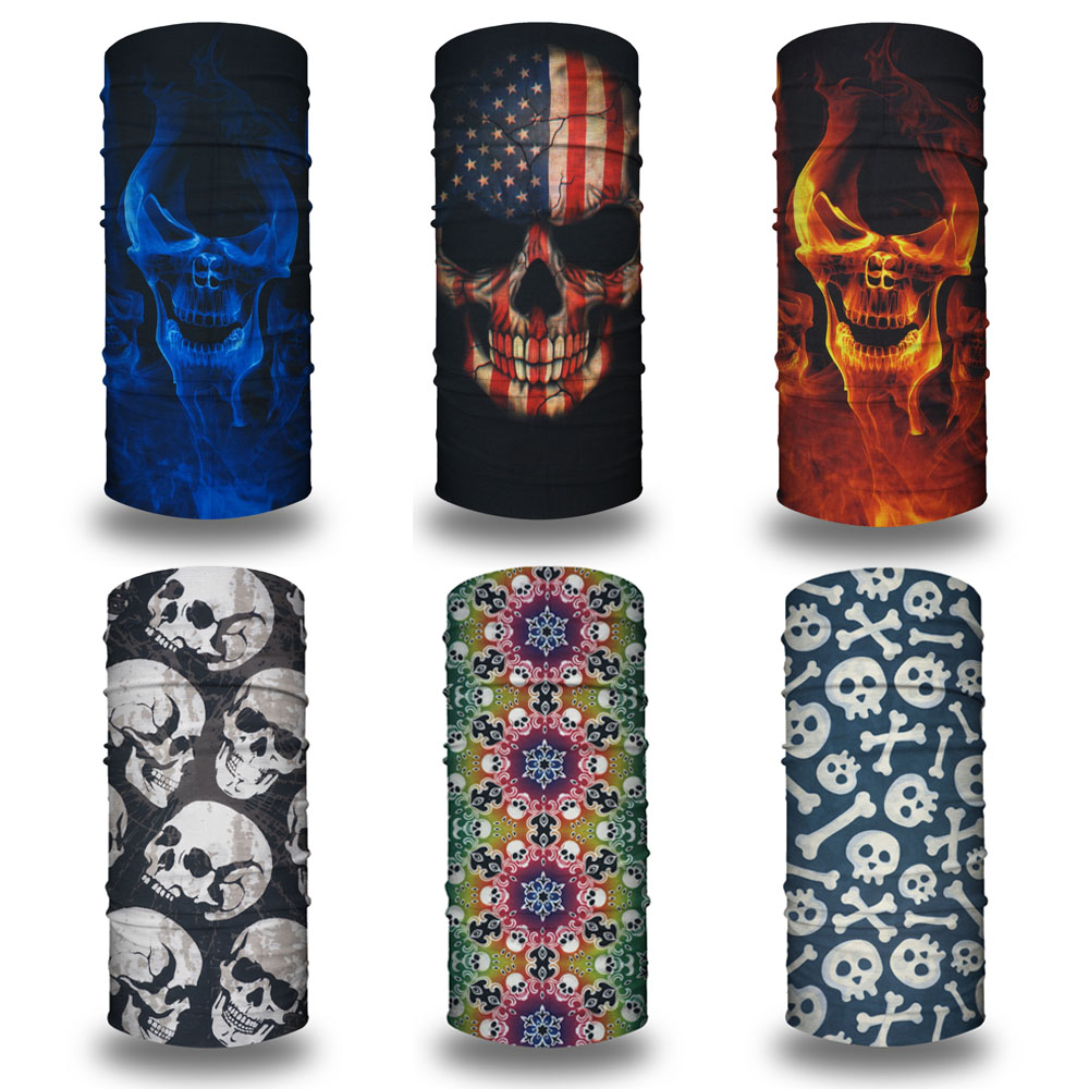 Running Gear Equipment - Fietsen Gezichtsmasker Hoofddeksels Halloween Schedel Wrap