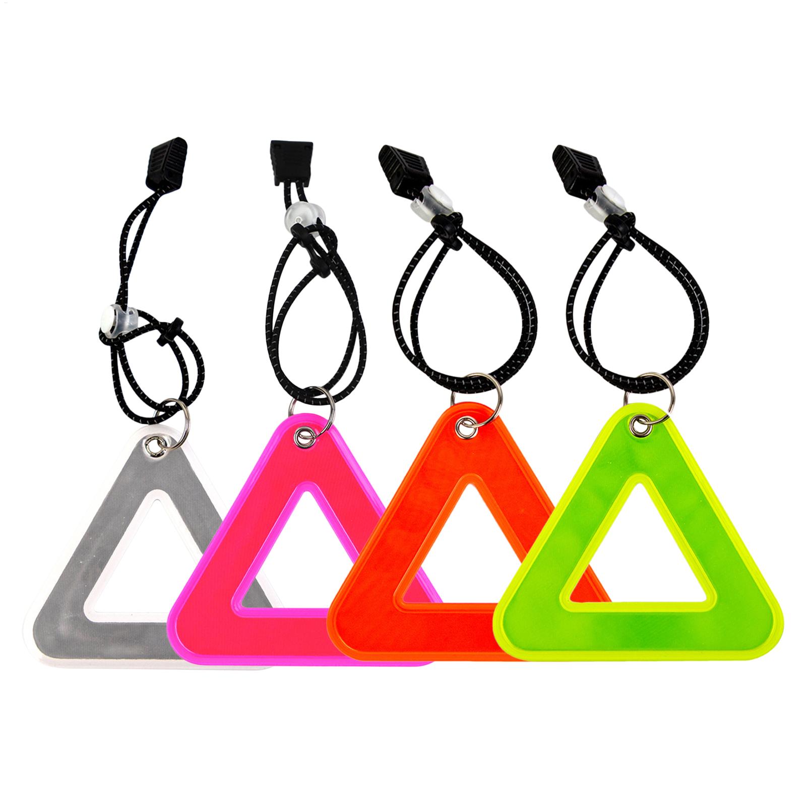 Running Visibility Gear - Reflecterende hangers Hoge zichtbaarheid Driehoek Veiligheidsfietsuitrusting