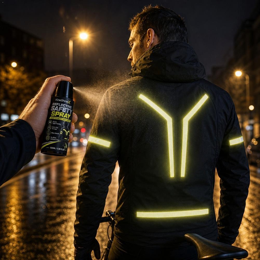 Running Visibility Gear - Reflecterende veiligheidsspray voor de nacht, hoge