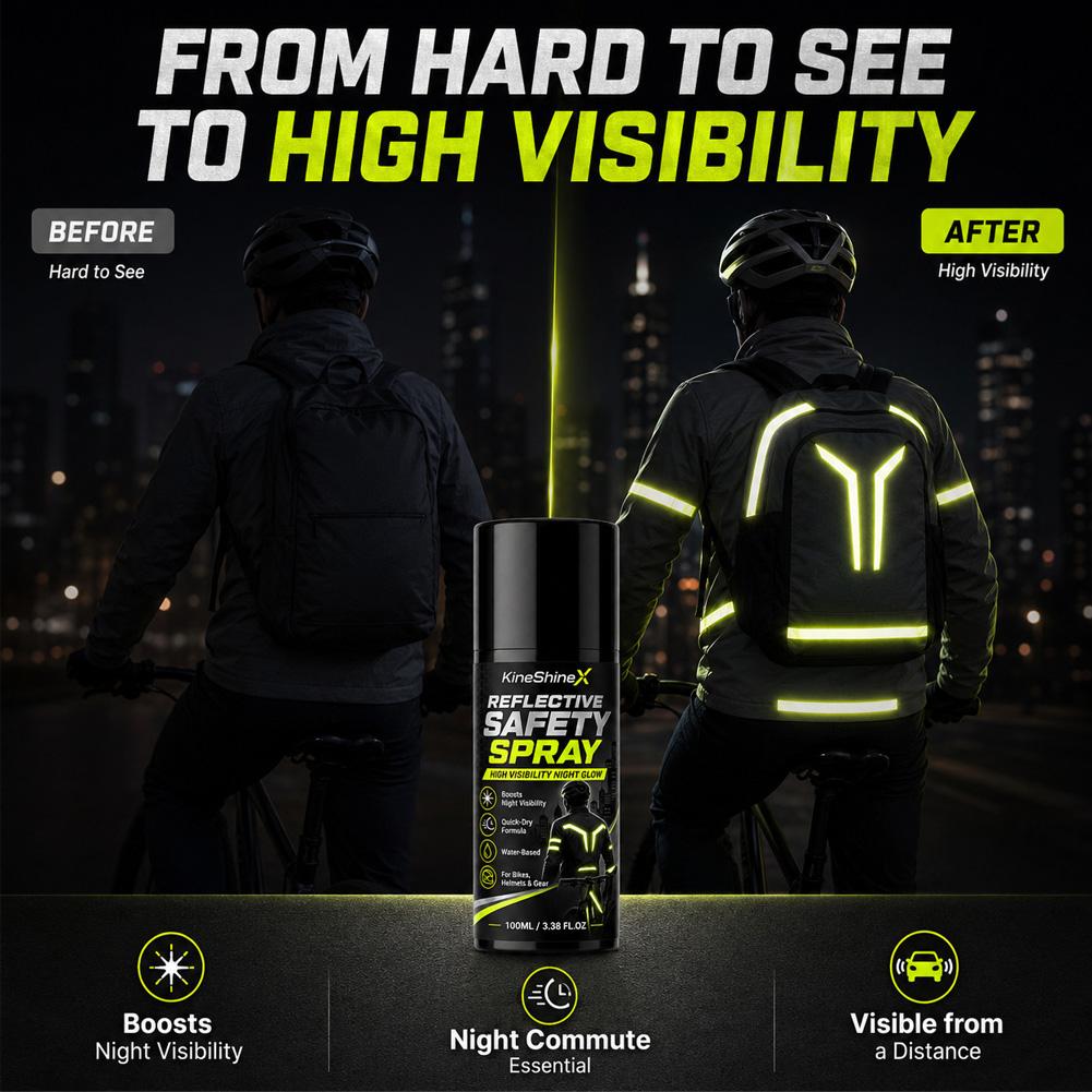Reflecterende veiligheidsspray - Running Visibility Gear recensie en prijs